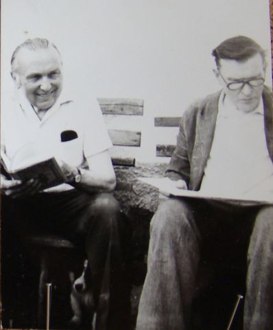 stará fotografie zachycuje vlevo Michaela Floriana, vpravo je Gabriel Florian; foto Mgr. Pavel Kryštof Novák