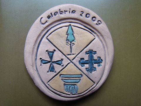 keramická medaile za účast na expedici