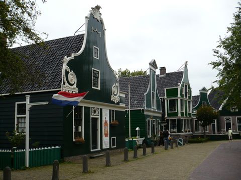 typické domy z provincie Severní Holandsko ve skanzenu