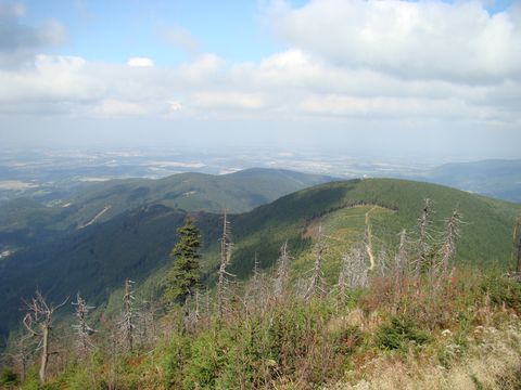 pohled z Lysé hory na sever