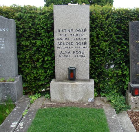 hrob Justiny Mahlerové a její rodiny