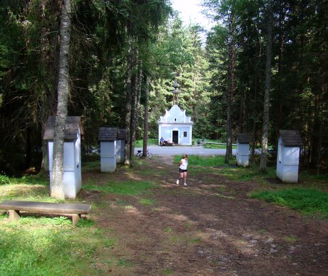 kaple a křížová cesta v Borových Ladech