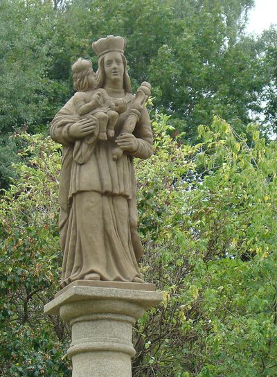 socha Panny Marie na Skalce