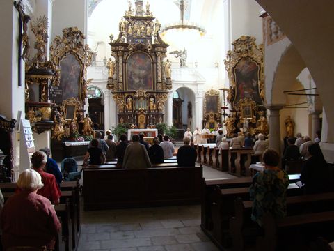mše svatá za B. Reynka v kostele Nanebevzetí P. Marie