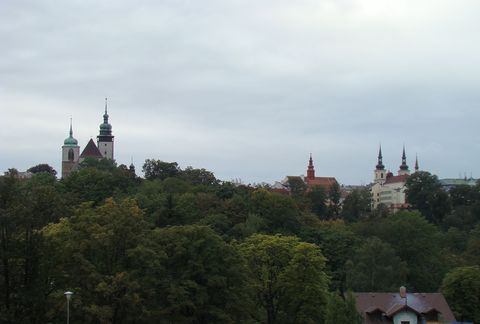podvečerní obrázek jihlavských věží podvečerní obrázek jihlavských věží