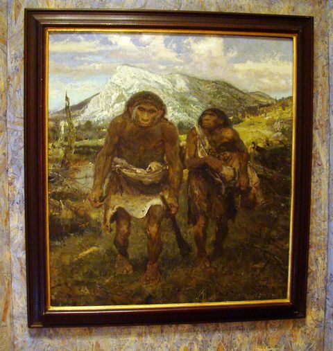 Zdeněk Burian - Neandertálci pod Kotoučem
