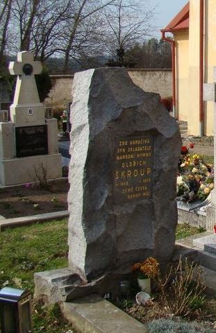 hrob Oldřicha Skroupa