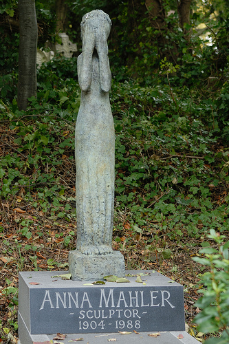 hrob sochařky Anny Mahlerové