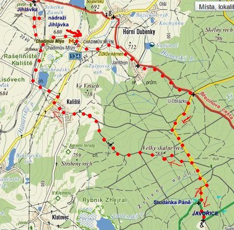 silvestrovská trasa na Javořici 31.12.2011