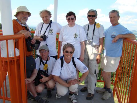 výprava jihlavských turistů na rozhledně Hořický chlum