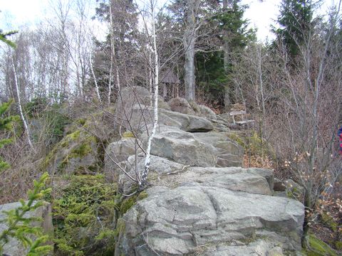 skalní výchoz na Přední skále