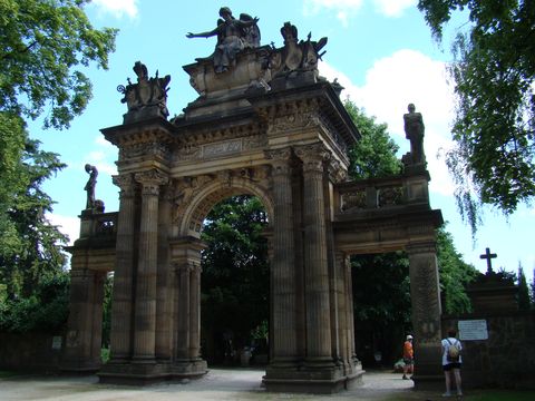 Gothard, hřbitovní portál