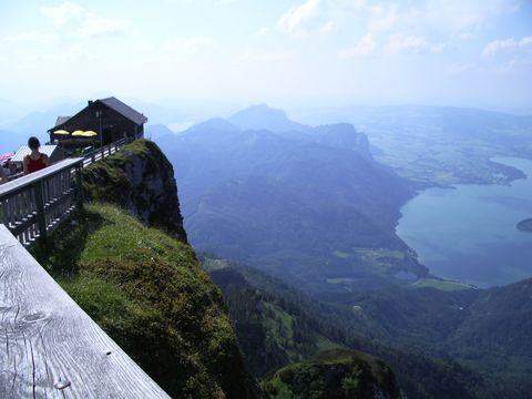 pohled z vrcholku Schafbergu