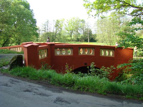 Červený most na Muchovce mezi Nepomukem a Klásterem