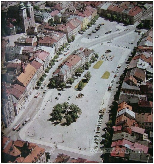 jihlavské náměstí v roce 1970