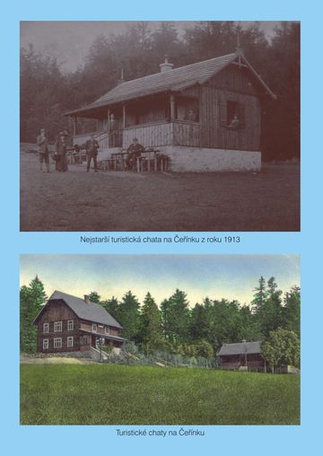 vnitřní (přední) strana obálky, chaty v roce 1923