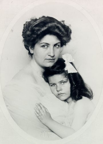 Alma Mahlerová s dcerou Annou