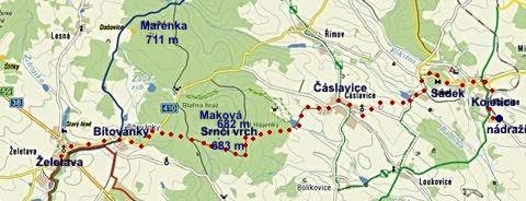 vycházka ze Želetavy přes Čáslavice a Sádek do Kojetic 24.9.2011