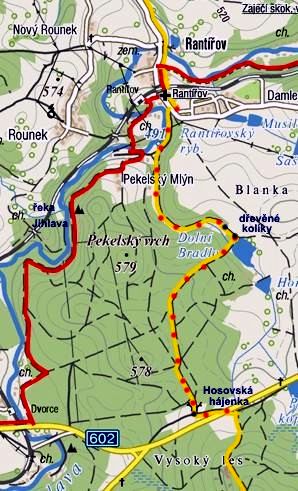 obnova žlutě značené trasy z Rantířova k Hosovské hájence 19.4.2011