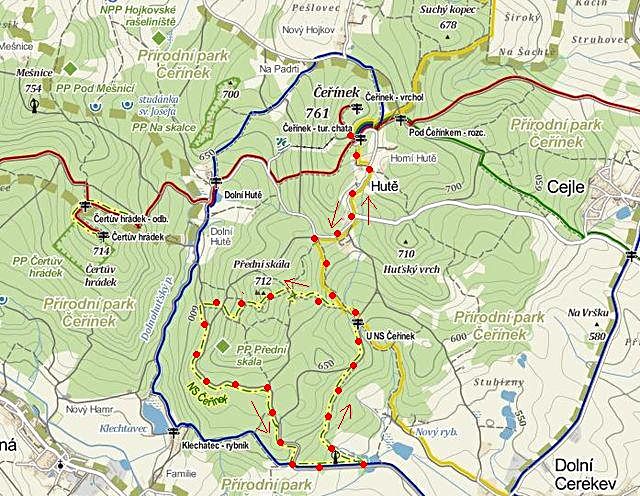 okružní vycházka po NS Čeřínek 24.11.2013