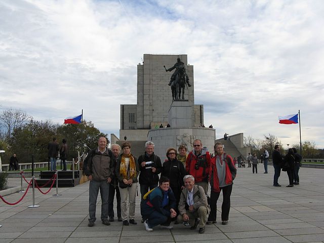jihlavští turisté po skončení slavnosti na Vítkově; foto M. Bradová