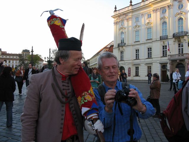 hrdý fotoreportér; foto M. Bradová