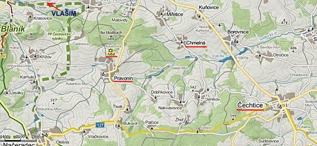 krajina pod Blaníkem, kde žili předkové Gustava Mahlera