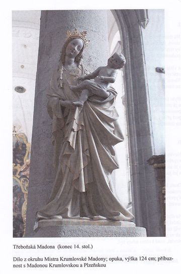 Madona Třeboňská z kostela sv. Jiljí - obrázek z Knížky vandrovní