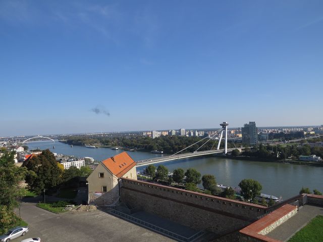 Dunak z terasy Bratislavského hradu