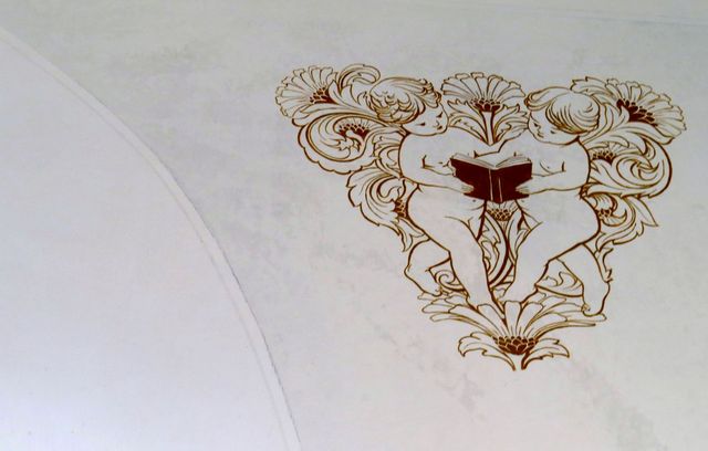 detail výzdoby kaple v Metánově