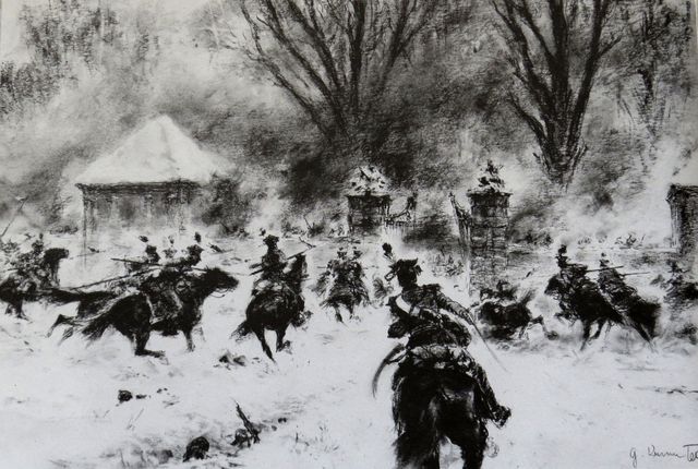 Napoleonské války - Bitva u Karlova lesa poblíž Pávova v prosinci roku 1805