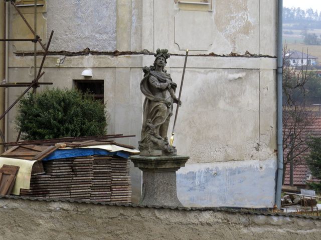 socha sv. Jiří je velmi pravděpodobně dílem Alexandra Jelínka