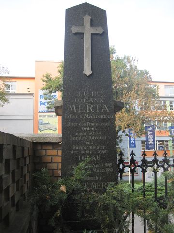 Mertův pomník na jihlavském Ústředním hřbitově