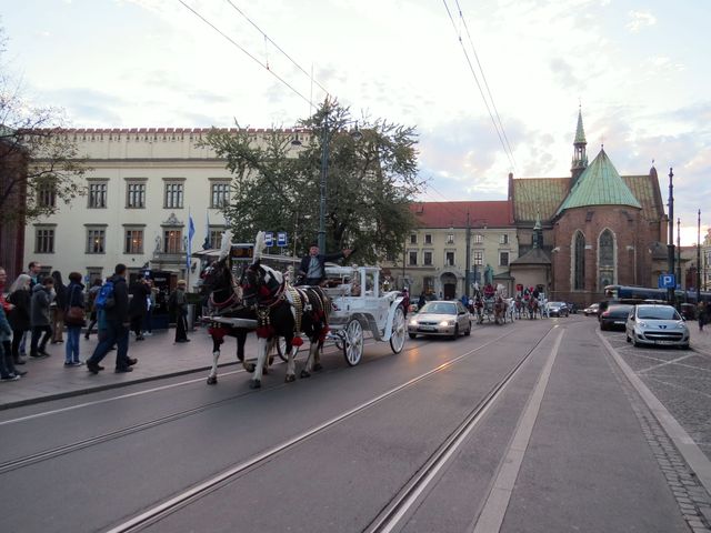 centrum Krakova, druhého největšího polského města (asi 760 tisíc obyvatel)