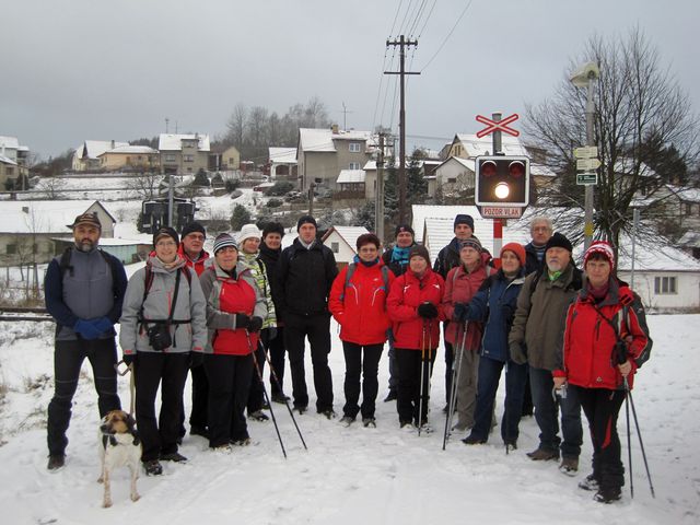 účastníci přechodu Jihlavských vrchů 2016