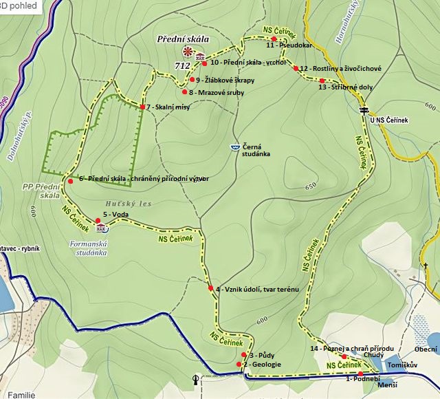 čísla a názvy jednotlivých zastavení NS Čeřínek 14.3.2016 čísla a názvy jednotlivých zastavení NS Čeřínek 14.3.2016