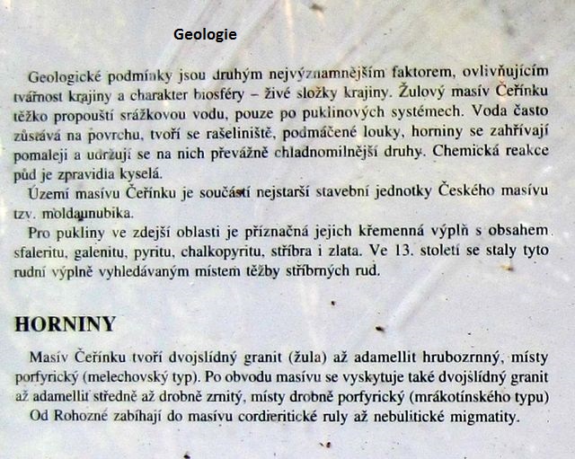 text na infotabuli Geologie; www.svatosi.cz