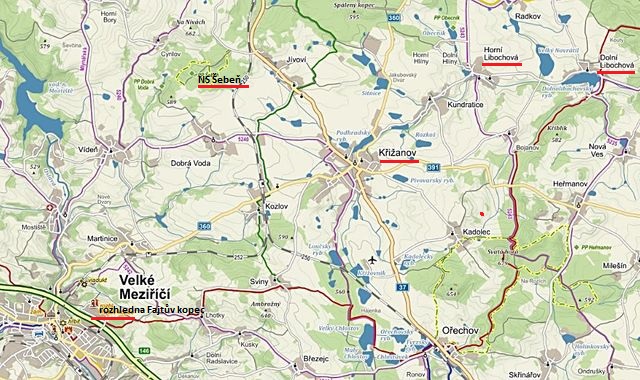 Velkomeziříčsko - 2. část - rozhledna Fajtův kopec, Křižanov, NS Šebeň, Horní Libochová, Dolní Libochová 6.4.2016
