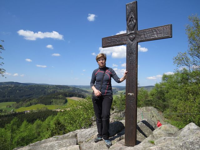 na vrcholu přírodní památky Prosička