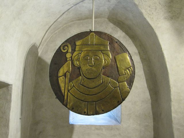 výzdoba krypty - tzv. kostnické zlaté terče z 11.-13. století
