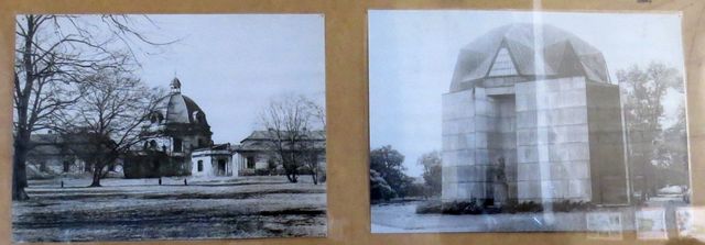 fotografie bývalého barokního špitálu, vedle pavilon otevřený roku 1983