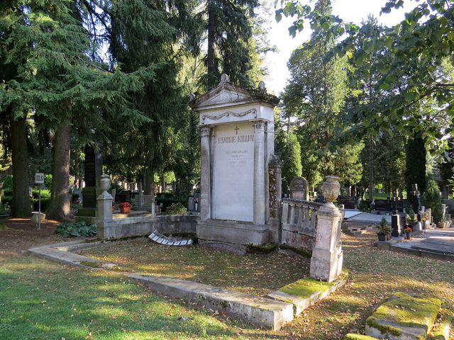 hrobka rodiny obchodníka, císařského rady Richarda Killiana, od roku 1907 čestného občana města Jihlavy