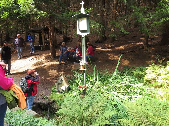 studánka Panny Marie Pomocné ve svahu pod vrcholem Mariánského kopce studánka Panny Marie Pomocné ve svahu pod vrcholem Mariánského kopce
