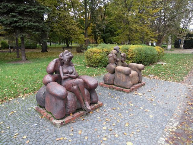 sochy ve vratislavském parku