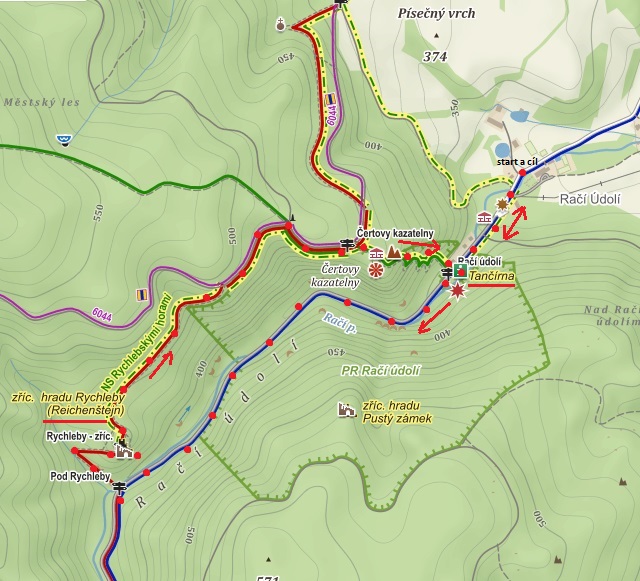 okruh Račím údolím s návštěvou zříceniny Rychleby a Čertových kazatelen 27.10.2016 okruh Račím údolím s návštěvou zříceniny Rychleby a Čertových kazatelen 27.10.2016