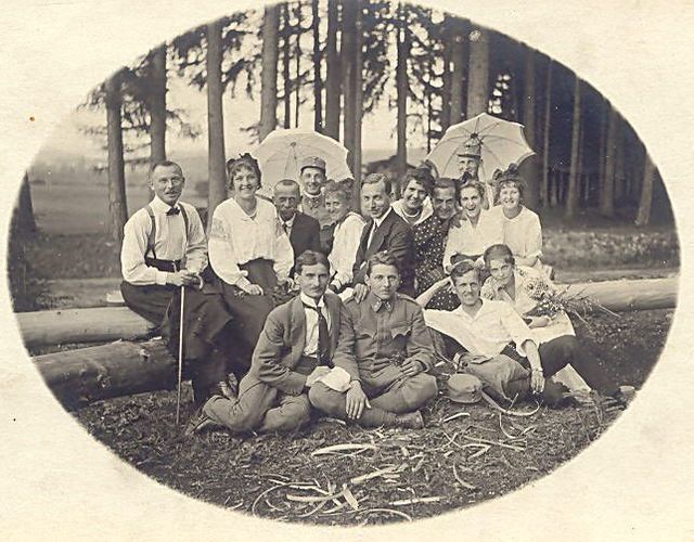 výlet na Čeřínek v létě 1915