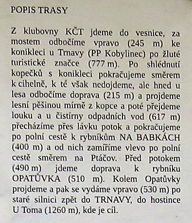 od pořadatelů jsme dostali popis trasy od pořadatelů jsme dostali popis trasy