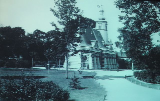 kostel sv. Ducha v roce 1891, kolem nové Smetanovy sady