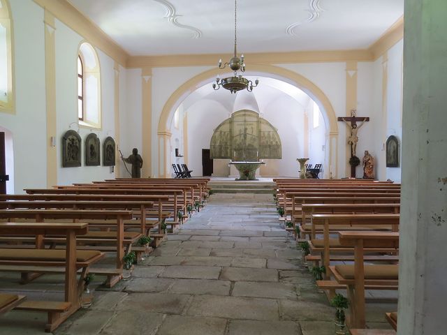 interiér kostela sv. Vintíře - jediný tohoto zasvěcení